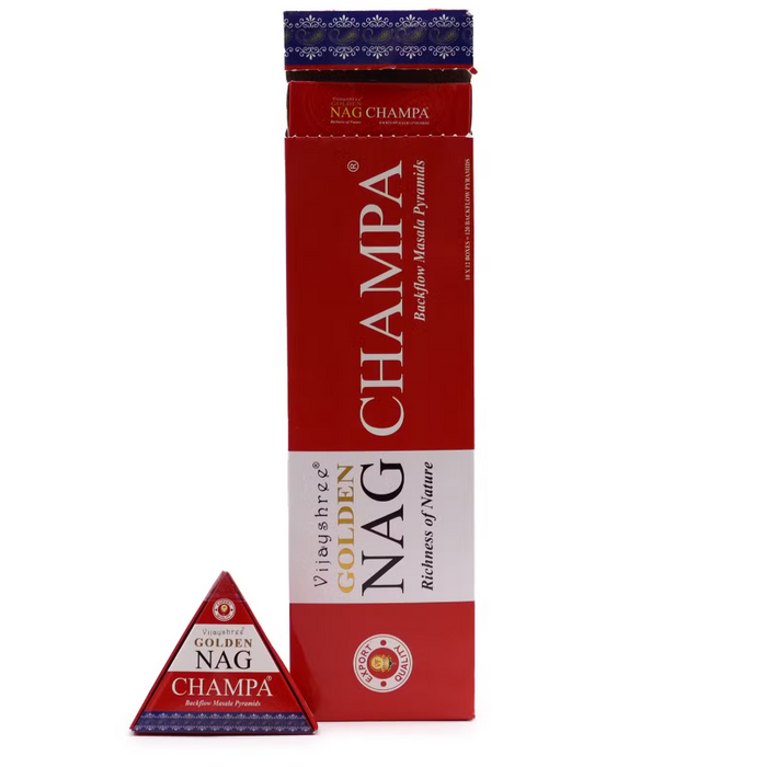 Jumbo Golden Nag Champa Backflow Räucherkegel