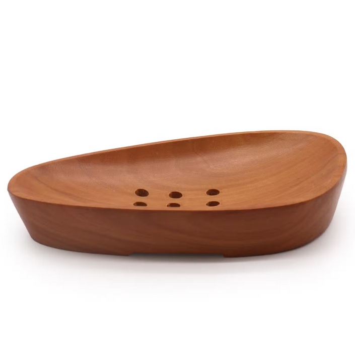 Seifenschale aus Naseberry-Holz – Pebble