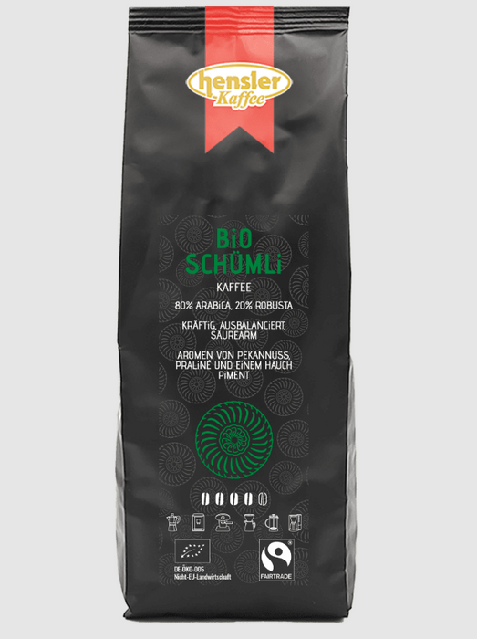 Bio Schümli Kaffee Crema Fairtrade – 80 % Arabica & 20 % Robusta
