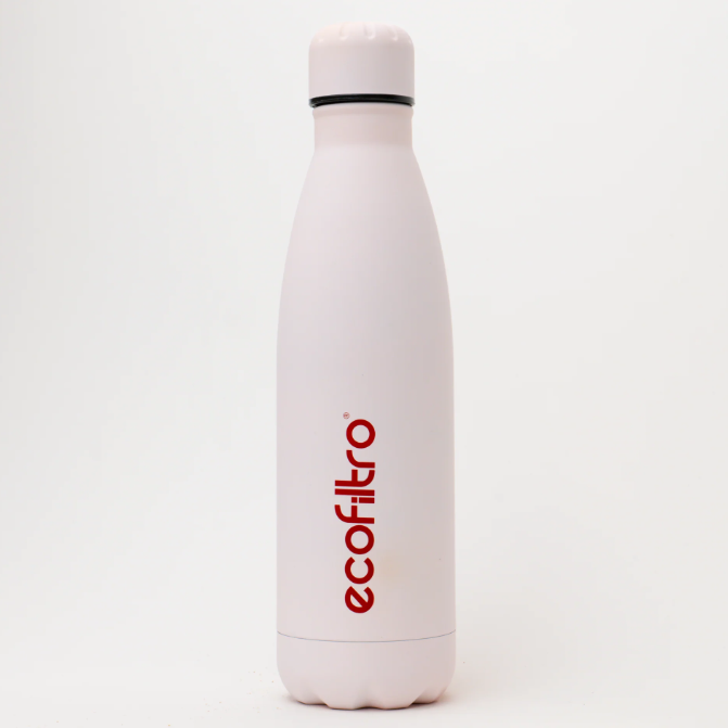 Ecofiltro Isolierflasche 500 ml – Doppelwandige Edelstahl-Trinkflasche | rosa