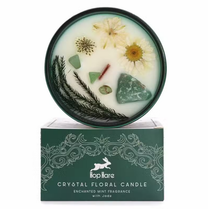 Crystal Magic Flower Duftkerze mit Kristallen – The Magician