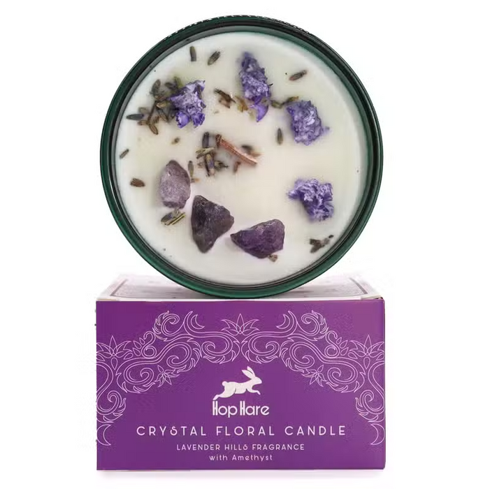 Crystal Magic Flower Duftkerze mit Kristallen – The Moon