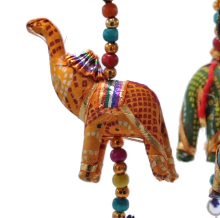 Elefanten-Mobile mit Glöckchen – bunte Hängedeko