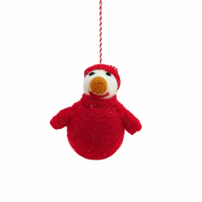 Weihnachtsfiguren aus Filz – handgefertigt in Nepal (einzeln)
