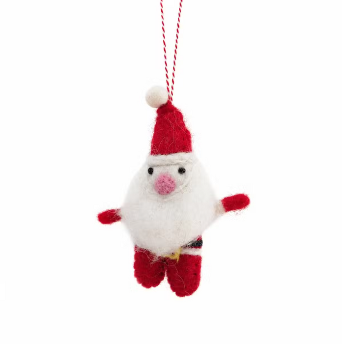 Weihnachtsfiguren aus Filz – handgefertigt in Nepal (einzeln)