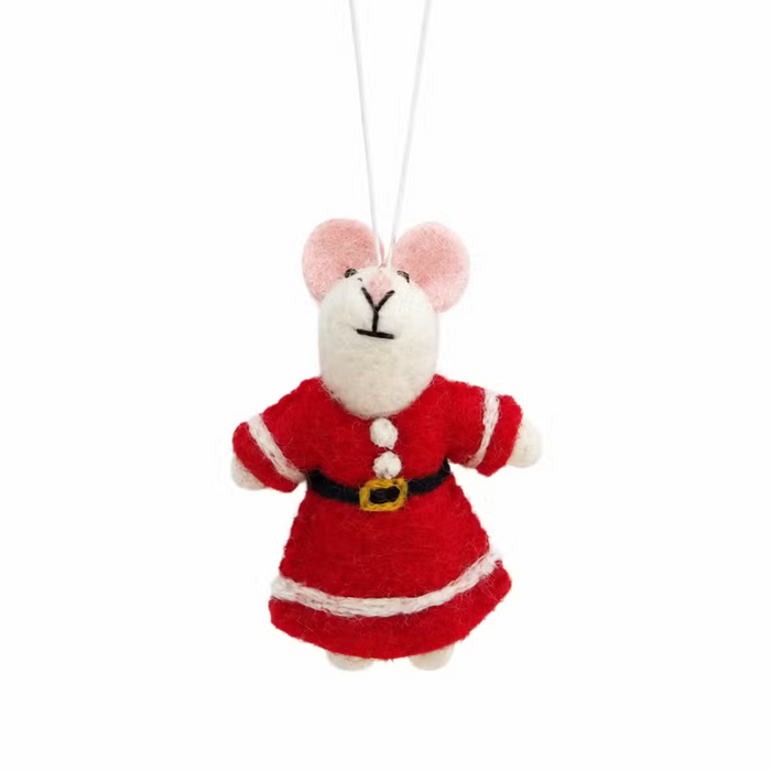 Weihnachtsfiguren aus Filz – handgefertigt in Nepal (einzeln)