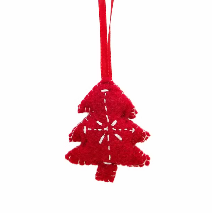 Weihnachtsfiguren aus Filz – handgefertigt in Nepal (einzeln)