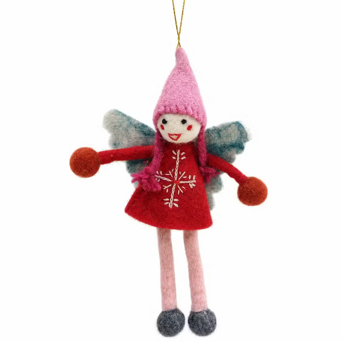 Weihnachtsfiguren aus Filz – handgefertigt in Nepal (einzeln)