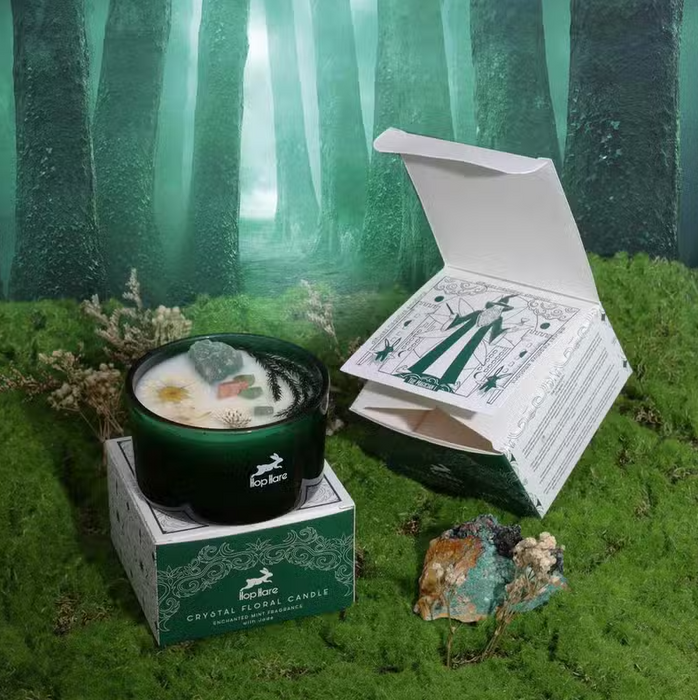 Crystal Magic Flower Duftkerze mit Kristallen – The Magician