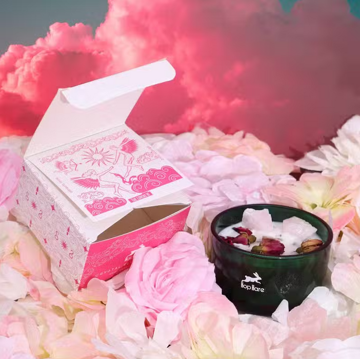 Crystal Magic Flower Duftkerze mit Kristallen – The Lovers