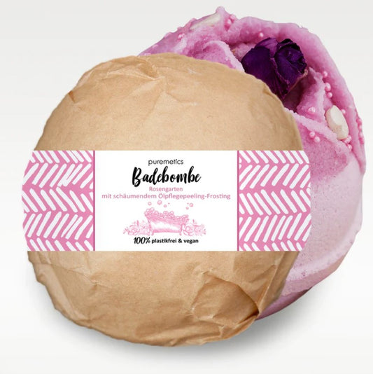 puremetics Badebombe 'Rosengarten'