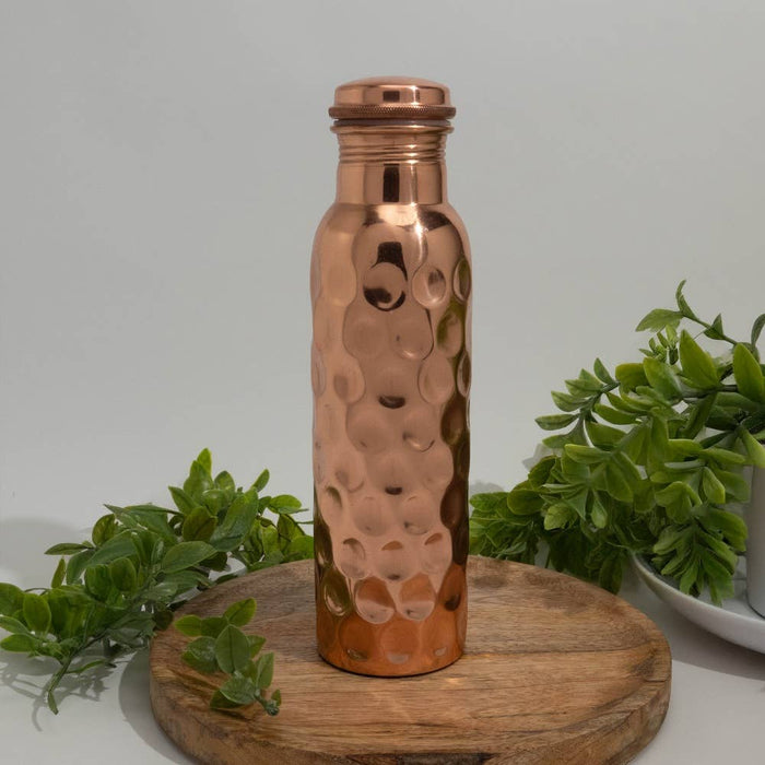 Kupferflasche 950 ml – diamantpoliert aus reinem Kupfer