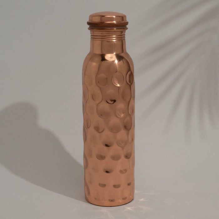 Kupferflasche 950 ml – diamantpoliert aus reinem Kupfer