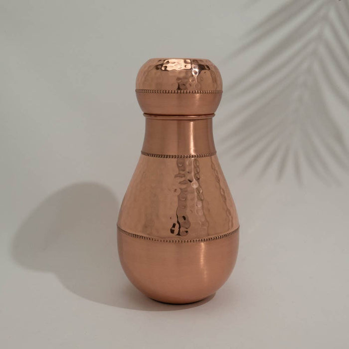 Reine Kupferkaraffe mit Deckel – 950 ml
