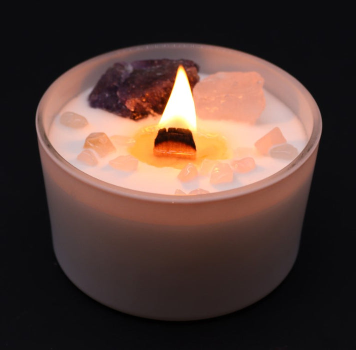 Energiekerze – Stirnchakra (Sweet Crystal)