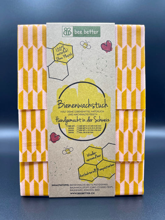 Bienenwachstuch 3er Set - Golden Twenties
