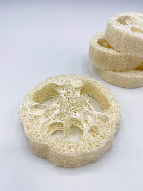 Luffa-Scheibe (Shampoo und Seifenablage)